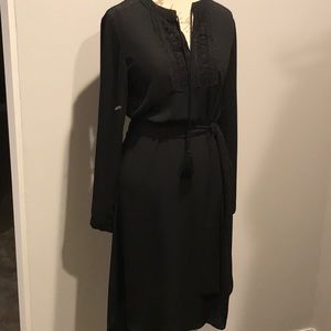 Black midi tunic